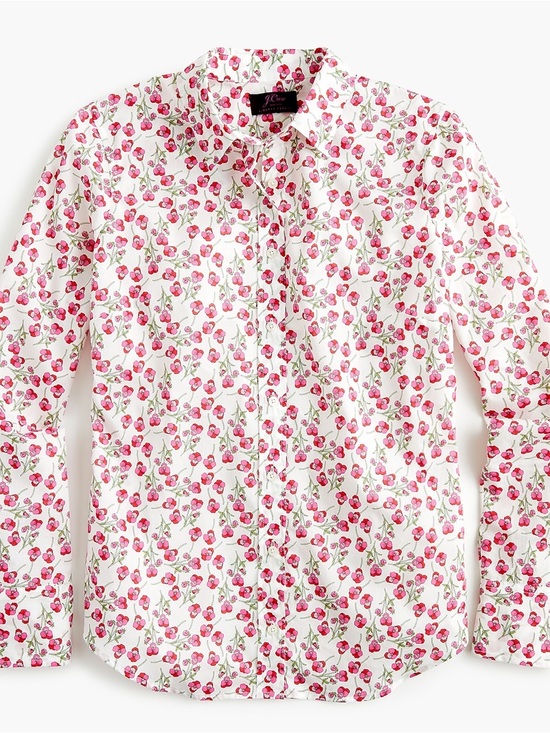 J. Crew Tops - JCREW LIBERTY PATTERN SZ 10 Slim perfect shirt in Liberty® floral
